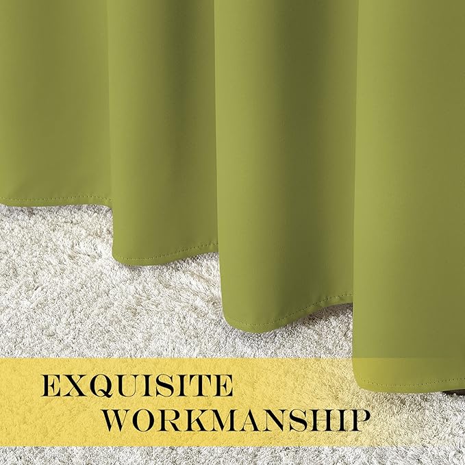 NICETOWN Fresh Green Blackout Curtains - Image 5