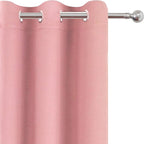 LEMOMO Pink Blackout Curtains 34 x 63 Inch Length/Set of 2 Curtain - Image 7