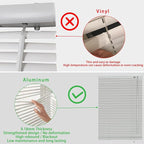 YIIBAII Mini Blinds Suitable for 36" W x 64" H Windows 1" Aluminum Horizontal - Image 3