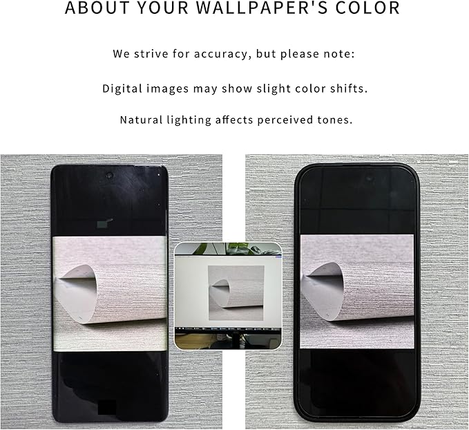 Haimin Grasscloth Wallpaper Peel and Stick 20.9in X 393in Fabric Contact Paper - Image 3