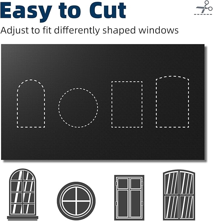 NIGHTON Portable Blackout Curtains 71"×57", Strong Hook and Loop Tape Strips - Image 5