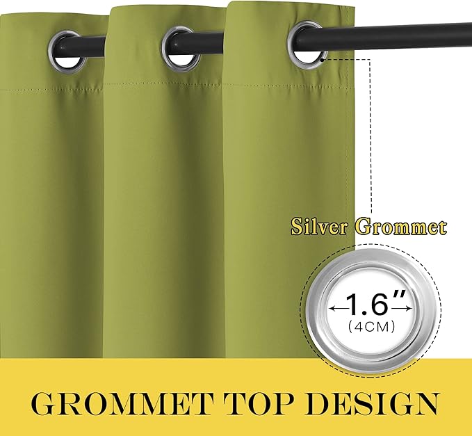 NICETOWN Room Divider Curtain 132 Inches Long, Wide Blackout Sliding Door - Image 6