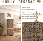 Amiya Grasscloth Brown Wallpaper Peel and Stick Faux Fabric Linen Contact Paper - Image 5
