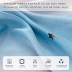 XiDi Curtains for Bedroom Decor, Rainbow Pink Purple/62/63 - Image 5