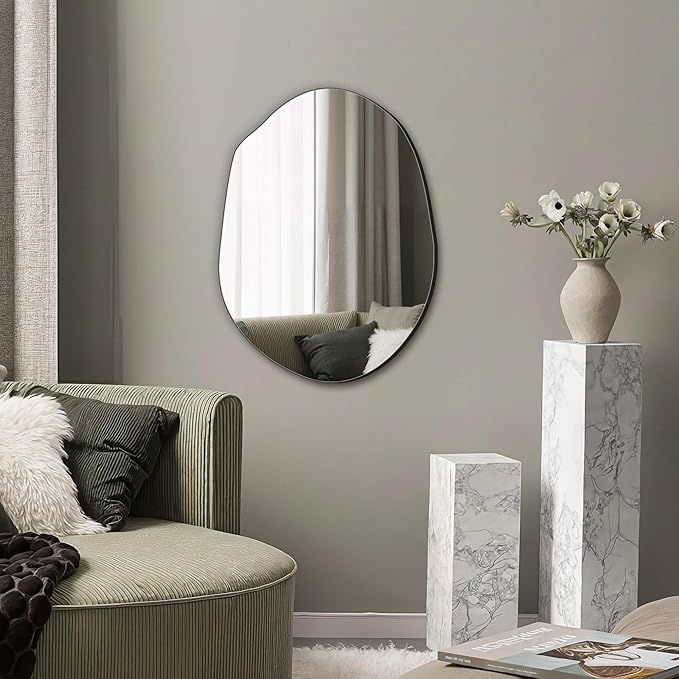 Delma Irregular Wall Mirror, Frameless Decorative Mirror - Image 7