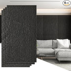 OUZUGIE 4 PCS Faux Stone Wall Panel 47.2’’ x 23.6’’ Interior Exterior Wall by OUZUGIE