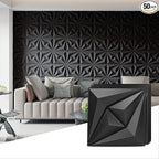 AMZDEPOT 50 Pack 3D Wall Panels by AMZDEPOT