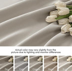 MIULEE Natural Back Tab Blackout Curtain 96 Inch Long 2 Panels Set - Image 8