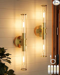Wireless Wall Sconces with Remote Control, Battery Operated Wall Sconce Set of by Rayogale