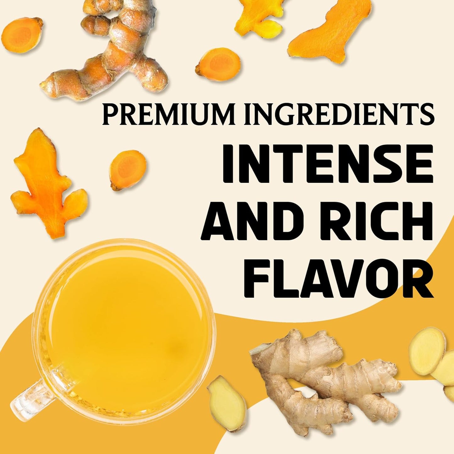 BREWIX, Turmeric Ginger Loose Herbal Tea (100+ Cups, 7.05oz/200g) Caffeine & Gluten Free | Ginger Root Tea | Savory & Spicy