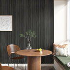 Grey/Black 3D Wood Panels for Interior Wall Decor Self Adhesive Wood Slat Wall - Image 3