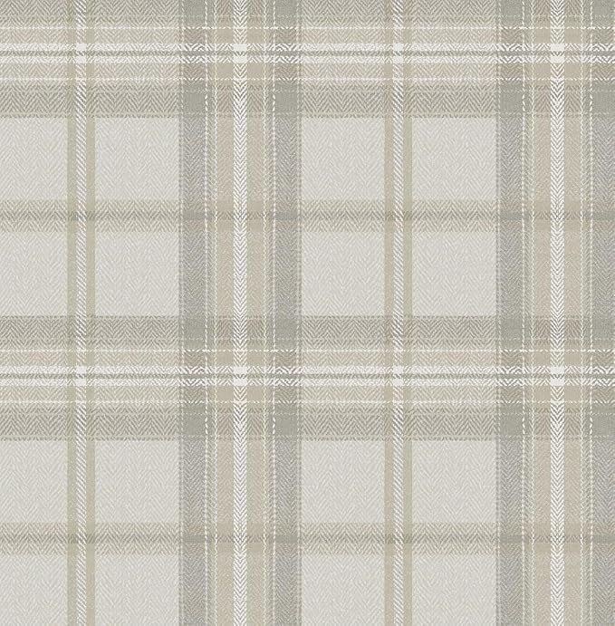 NextWall Harry & Grace Herringbone Plaid Premium Matte Non-Woven Peel and Stick by NextWall
