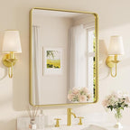 TETOTE Gold Vanity Mirror 28 x 36 Inch by TETOTE