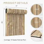 VEELIKE Weathered Wood Slat Wall Panels Peel and Stick Reclaimed Wood Grain - Image 9
