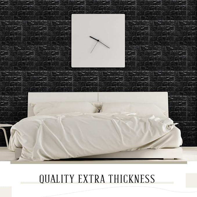 Tinlade 30 Pcs 28.81 Sq ft 3D Wall Panels Peel and Stick Foam Brick Wallpaper - Image 7
