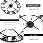 LEIKE 16" Large Wall Clocks Battery Operated, Round Modern Silent Non-Ticking - Image 3