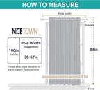 NICETOWN Patio Door Curtain Sound Blocking, Bedroom Privacy Room Divider - Image 5