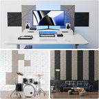 22 Pack Acoustic Panels with Self-Adhesive, Sound Panels High Density, - Image 4