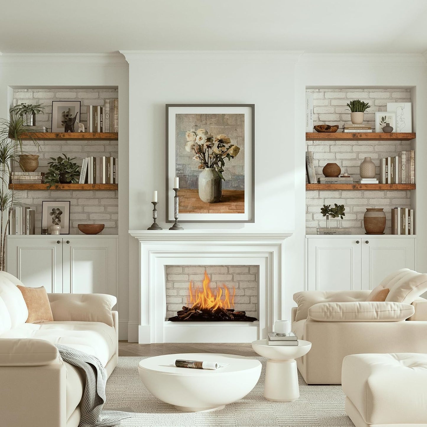 Vivelove 10 inches Deep Floating Shelves 36 inch Long, Sing Shelves for Wall Heavy Duty for Bedroom, Bathroom, Living Room, Kitchen, Office, Farmhouse Shelf Home Decor, Set of 1, Rustic Brown