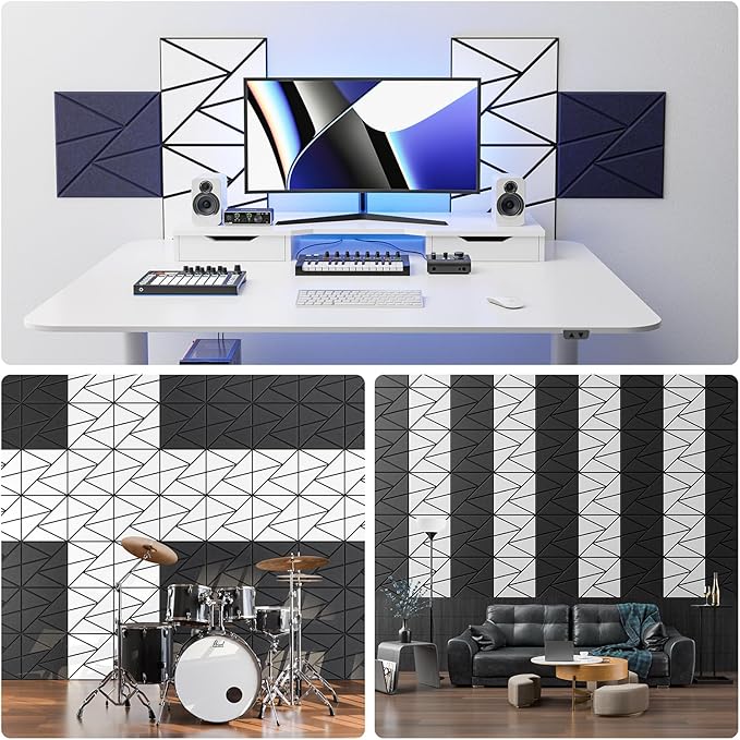 22 pack Acoustic Panels With Self-Adhesive, Sound Panels High Density, - Image 4