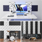 12 pack Acoustic Panels With Self-Adhesive, Sound Panels High Density, - Image 4