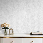 17.5"x317" Velvet Fabric Peel and Stick Wallpaper White Velvet Wallpaper Self - Image 6