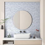 Theper Blue Modern Striped Wallpaper Peel and Stick Wallpaper Boho 17.3"×787" - Image 5