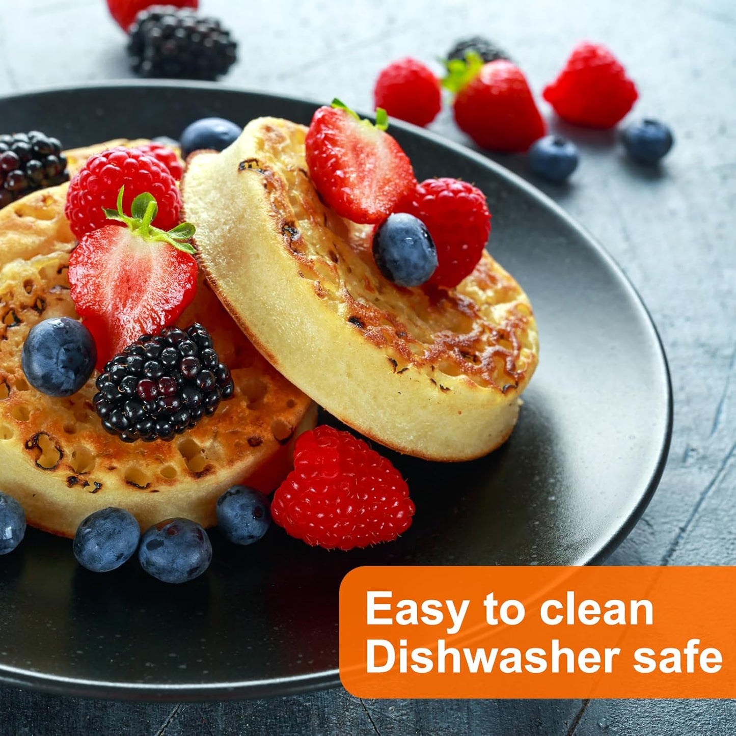 HARFINGTON Round Cake Ring 6.3 x 1 Inch Seamless Stainless Steel Pastry Mousse Dessert Ring Mirror Coating for Baking Cooking English Muffins Crumpet Making Tool