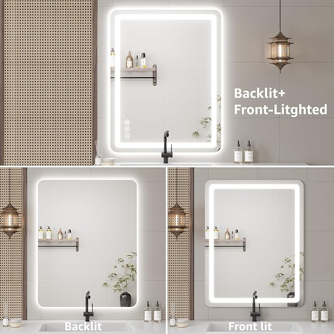 20"L x 28"W Led Bathroom Mirror - Image 7