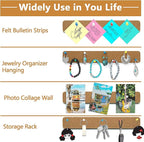 8 Pack Felt Pin Board Bar Strips Bulletin Board - Image 2