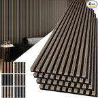 Art3d 4-Pack 108" x 12" Acoustic Wood Panels by Art3d