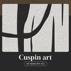 Framed Black and White Abstract Wall Art - Image 8