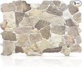 CONCORD WALLCOVERINGS ™ 5 Pack 3D Faux Brick Wall Panels, Lightweight 38.7" x by ConcordWallcoverings