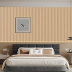 Arthome Peel and Stick Slat Wall Panels 15.7 "x120, Self-Adhesive PVC Wood - Image 4