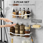OMAIRA 3-Pack Shower Caddy - Image 4