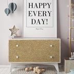 CHIHUT Champagne Gold Glitter Contact Paper Peel and Stick Wallpaper Sparkle - Image 4