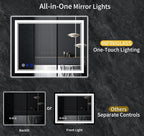 48"x32" LED Bathroom Mirror - Image 3