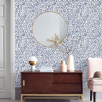 Jeweluck Blue Polka Dot Peel and Stick Wallpaper Blue and White Contact Paper - Image 6