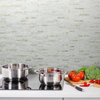 AULIGET 20 Sheets Faux Stone Peel and Stick Backsplash - Image 8