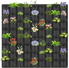 Hanging Planting Grow Bags, 72 Pockets Hanging Vertical Wall Planter Wall by LITLANDSTAR