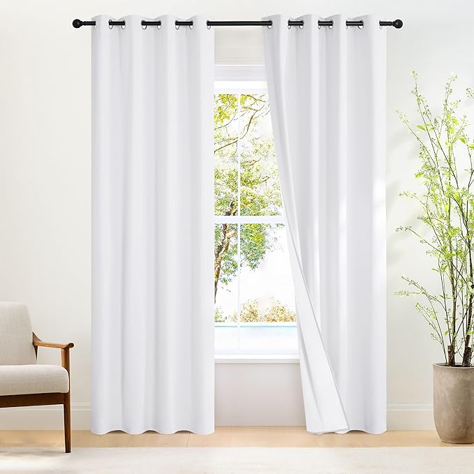 NICETOWN 100% Blackout Door Curtain 80 inch Thermal Insulated Room Darkening by NICETOWN