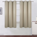 LEMOMO Beige Thermal Blackout Curtains/42 x 63 Inch/Set of 2 Panels Room by Lemomo
