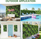 40" x 20" 3D Artificial Grass Wall Panel, UV Resistant Greenery Backdrop - Image 8