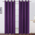 LEMOMO Blackout Curtains 66 x 84 inch/Purple Curtains Set of 2 Panels/Thermal by Lemomo