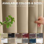 Joydeco Blackout Door Curtain for Doorway Privacy 78 Inches Long, Grommet - Image 7