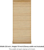 LazBlinds No Tools No Drill Bamboo Roller Shades, Cordless Bamboo Blinds - Image 7