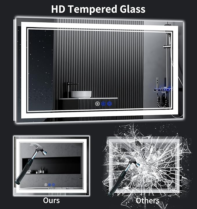 60"x36" LED Bathroom Mirror - Image 5