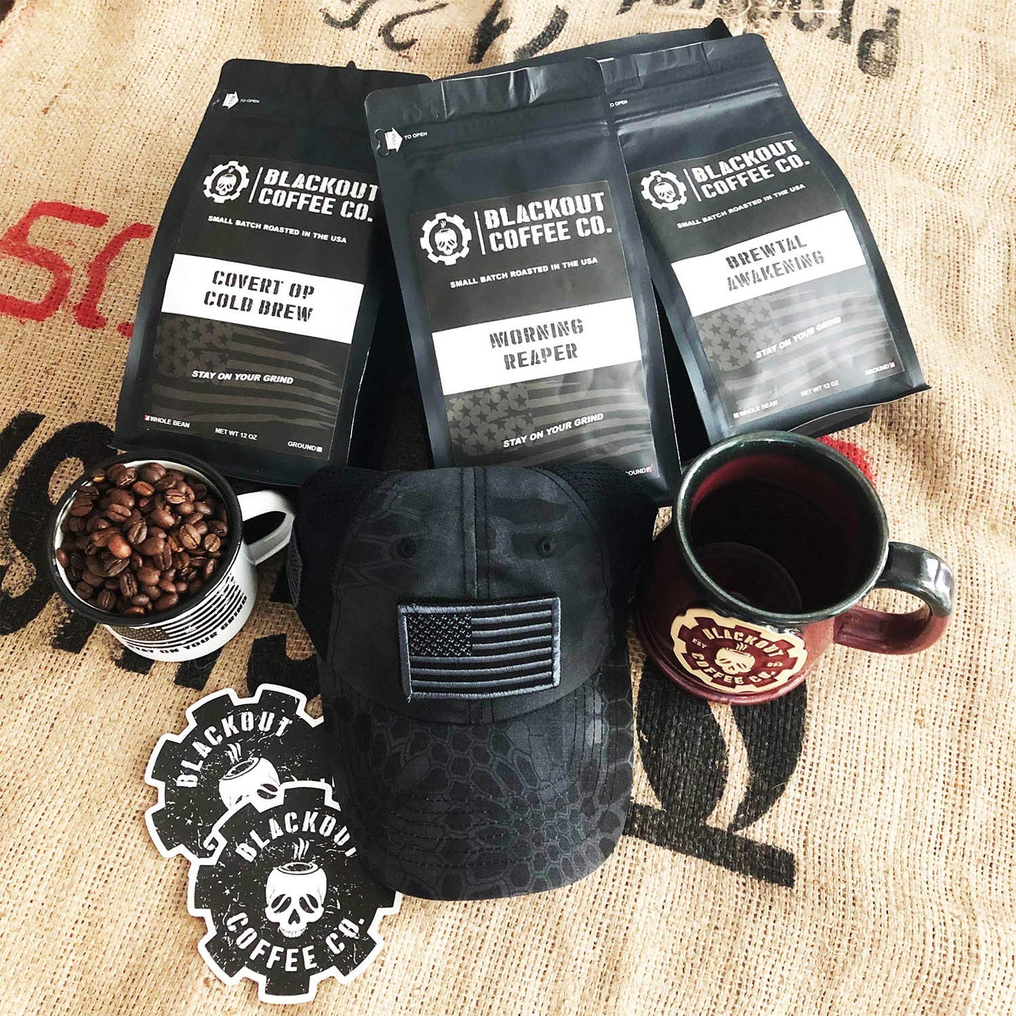Blackout Coffee Covert Op Cold Brew Medium Roast - Perfect for Cold Brew, Drip, and Pour Overs - Small Batch Freshly Roasted in the USA - 12 oz Bag (Ground Coffee)
