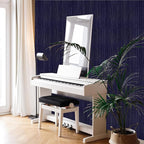 Navy Blue Grasscloth Peel and Stick Wallpaper Texture Contact Paper 15.7"x120" - Image 4