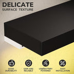 BAMEOS Floating Shelves with RGB LED, Hanging Wall Shelves - Image 8